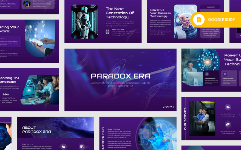 Plantilla de Google Slides de Tecnología: Paradox Era