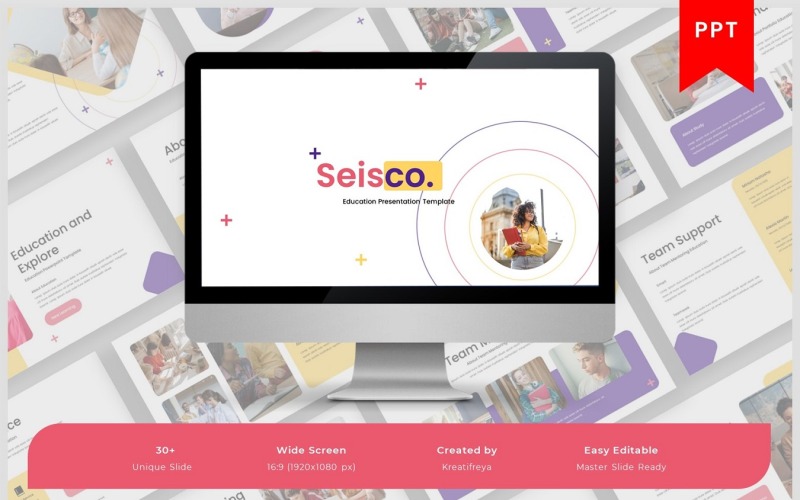 Seisco– освітній шаблон PowerPoint