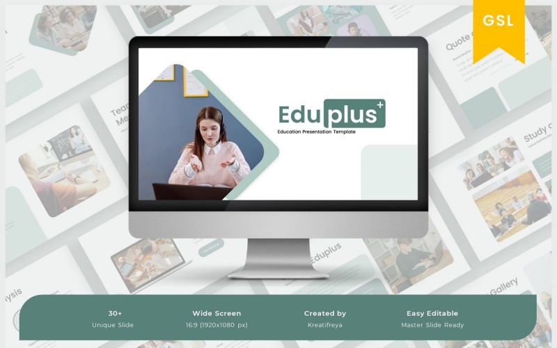 Eduplus – Onderwijs Google Slide-sjabloon