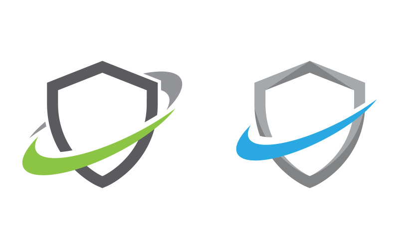 Shield säkerhet vektor illustration designmall v.19