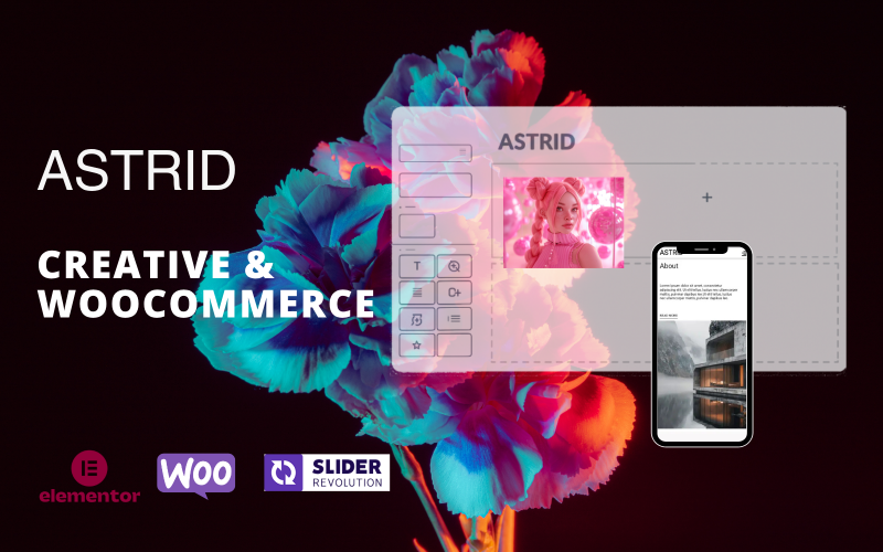 Astrid – Kreativt WordPress-tema för företag, portföljer och onlinebutiker