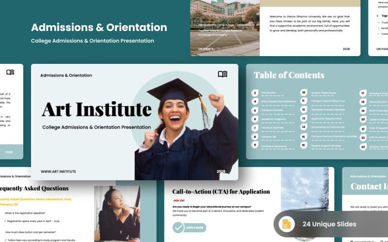 Coinvolgere Google Slides per l'inserimento universitario