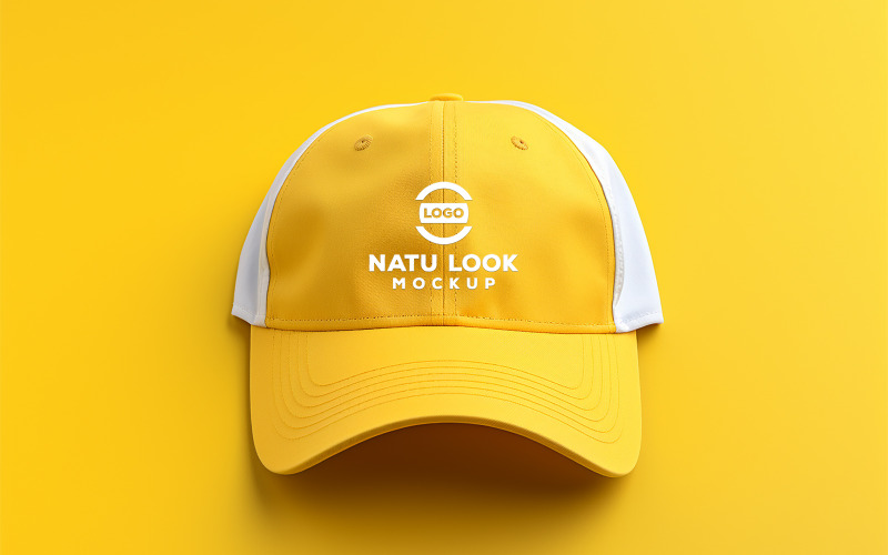 Maqueta de gorra amarilla | maqueta de gorra
