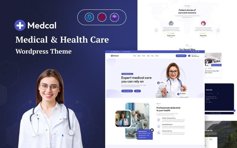 Medcal - Medical and Health Care Wordpress Theme