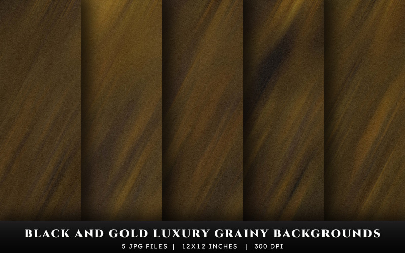 Fondos de textura granulada de lujo en negro y dorado