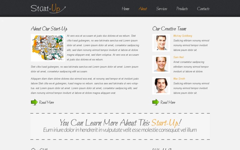 Free Website Template for a Business Website Website Template