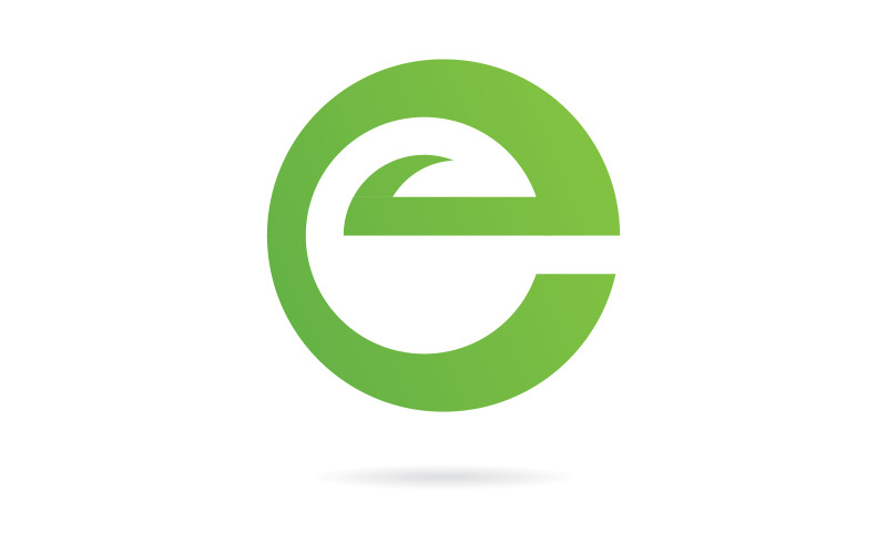 Letter E logo pictogram ontwerp vector sjabloon V7