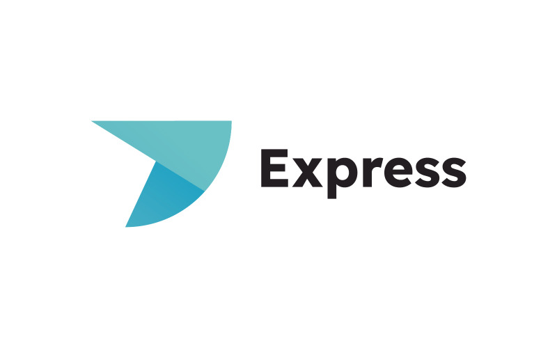 Logo Express Wektorowa ikona projektowa ilustracja Szablon v1