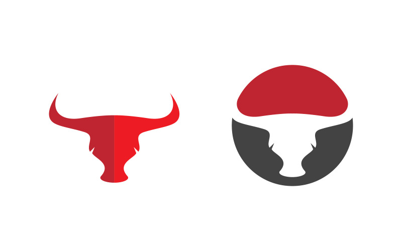 Illustrazione vettoriale del modello del logo del corno del Toro v.13
