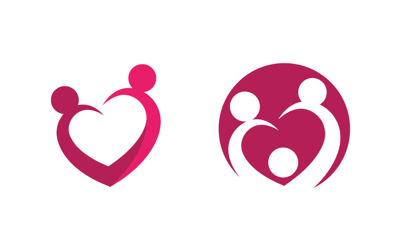 Ontwerp van een netwerk en sociaal logo voor een zorggroep v.35