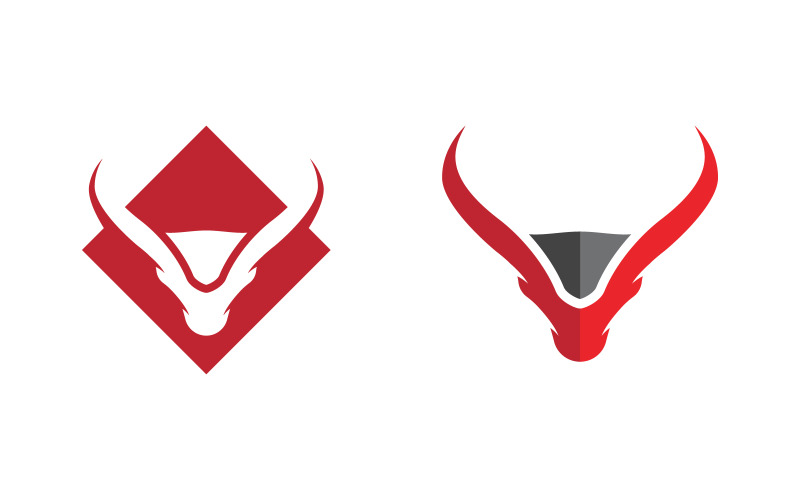 Taurus Horn Logo šablona vektorové ikony ilustrace design v.14