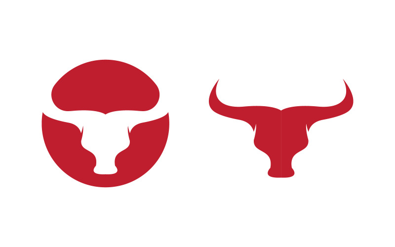 Taurus Horn Logo Template vector icon illustration design v.15