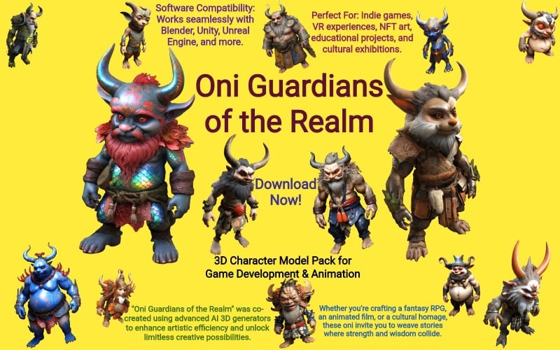 Oni Guardians of the Realm 3D-model