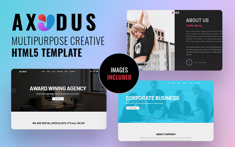 Axodus Multi-Purpose Creative Digital Agency HTML 5-mall