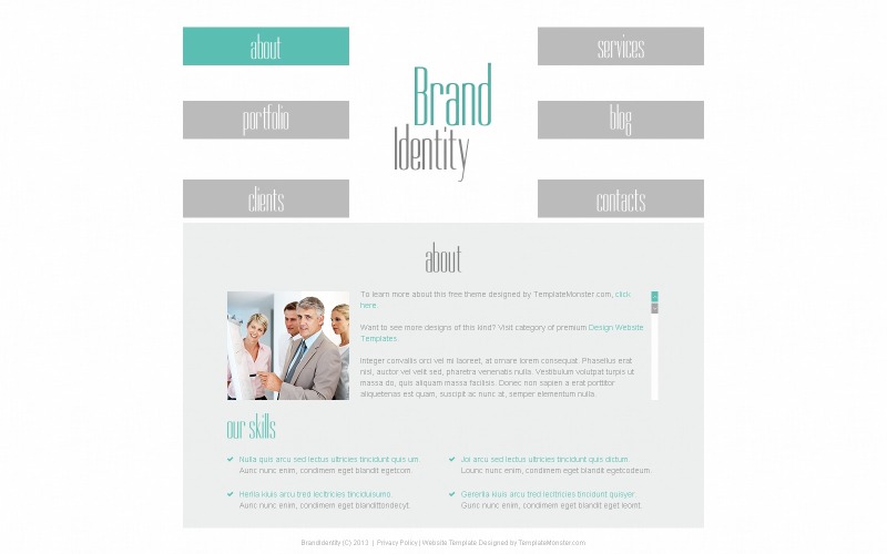 Darmowy motyw HTML5 dla szablonu witryny Design Studio