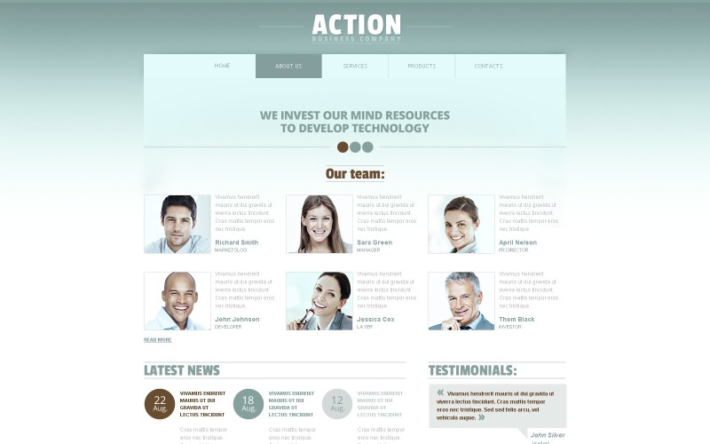 Free Business HTML5 Website Template
