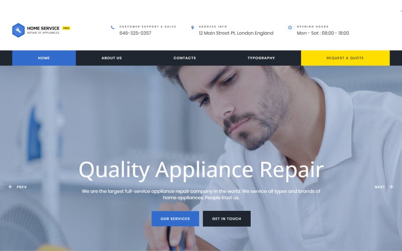 Free Html5 Theme Cleaning Website Template