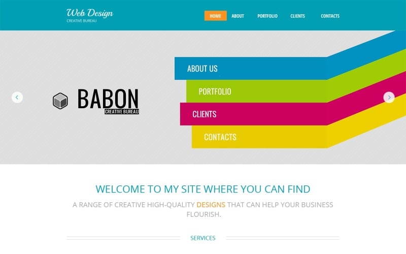 Plantilla de sitio web con tema HTML5 gratuito de Design Studio