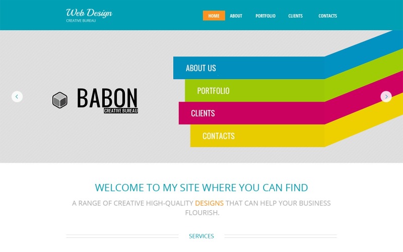 Šablona webových stránek Design Studio zdarma s motivem HTML5