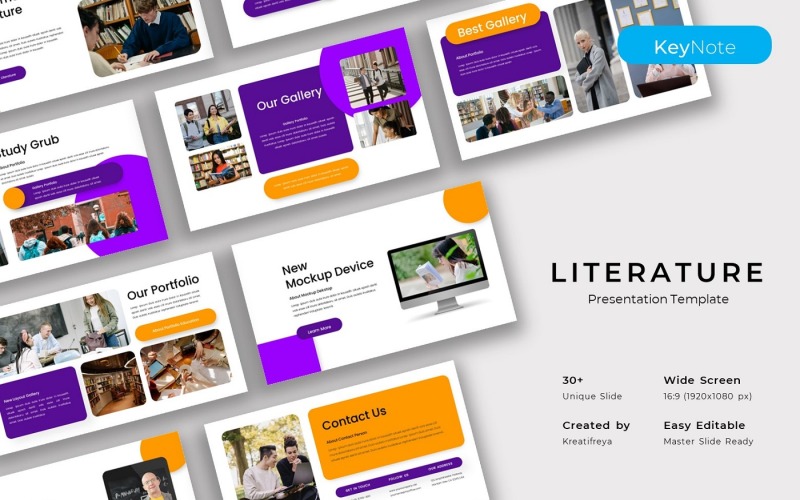Letteratura - Modello di presentazione per l'istruzione