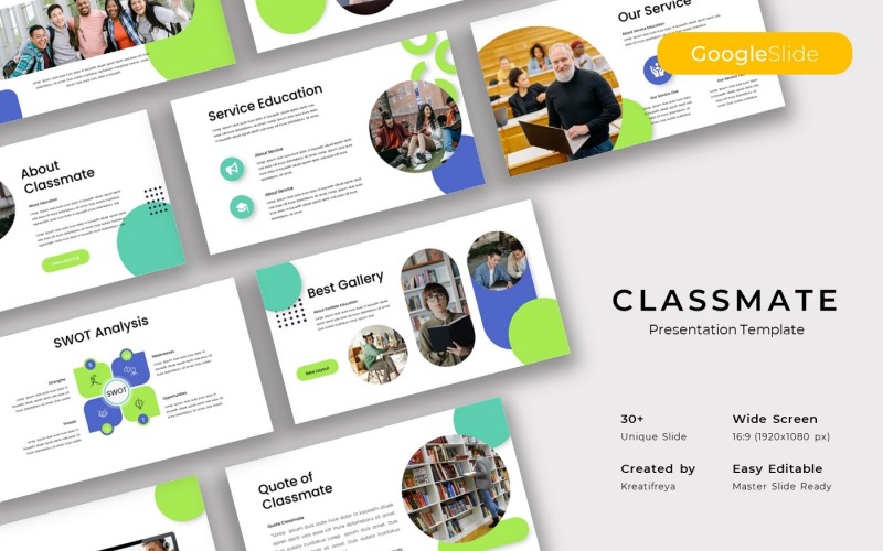 Classmate - Education Google Slide Template