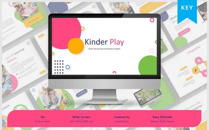 Kinderplay - Modelo de PowerPoint de Educação
