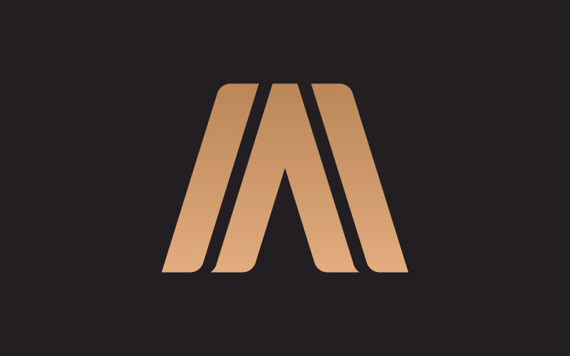 Letter A logo vector sjabloon element ontwerp v0