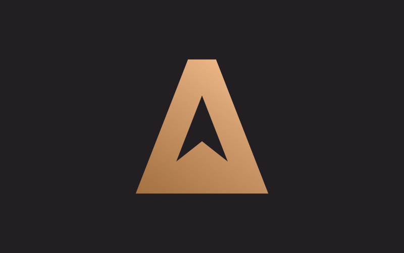 Letter A logo vector sjabloon element ontwerp v9