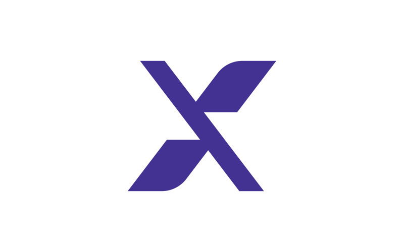 X Logo Design och mall. v1