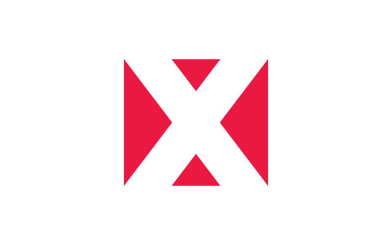 X Logo-ontwerp en sjabloon. v7