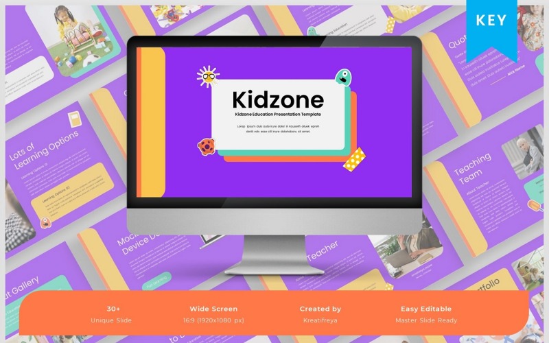 Kidzone – Keynote-Vorlage für Bildung