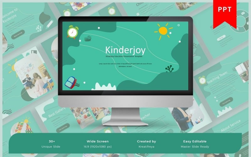 Kinderjoy-Образование Шаблон PowerPoint