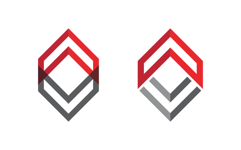 Een brieflogo-bedrijfsconceptontwerpsjabloon v.93