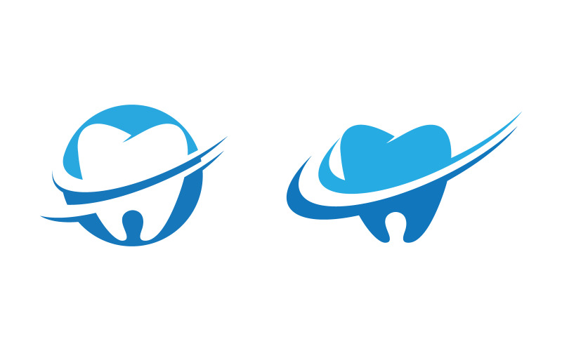 Logo-pictogram voor tandheelkundige medische zorg vectorontwerpsjabloon v.60