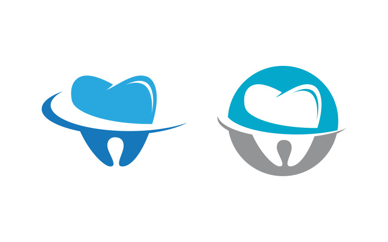 Modelo de design vetorial de ícone de logotipo de assistência médica odontológica v.65