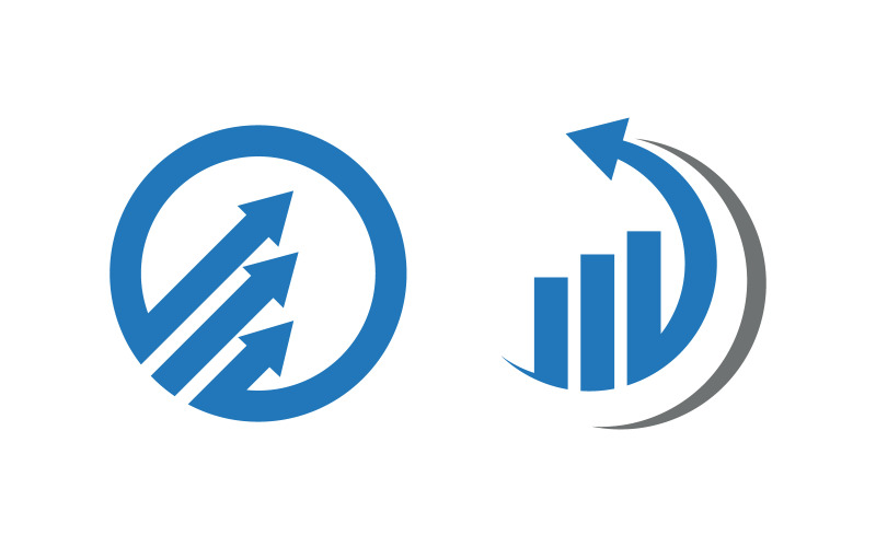 Illustrazione del logo del concetto di finanza aziendale v.48
