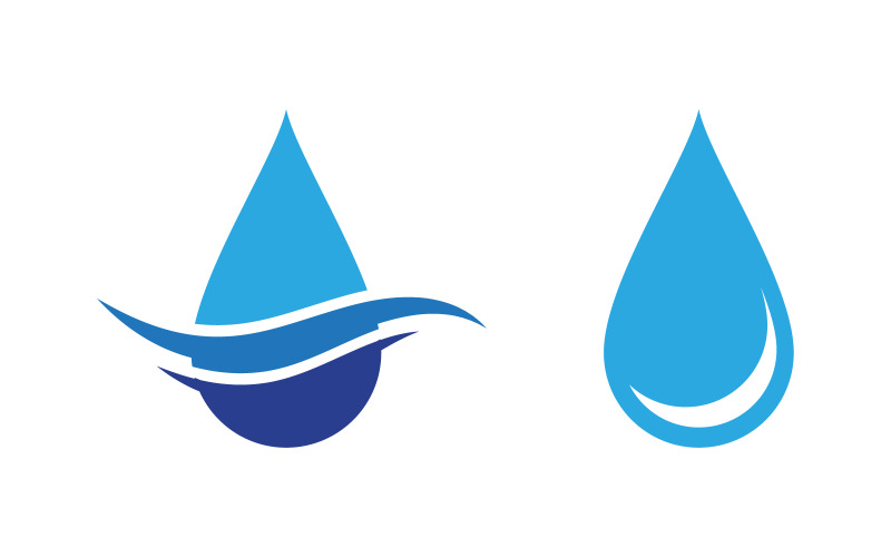Vattendroppe VVS logotyp mall vektorillustration v.99