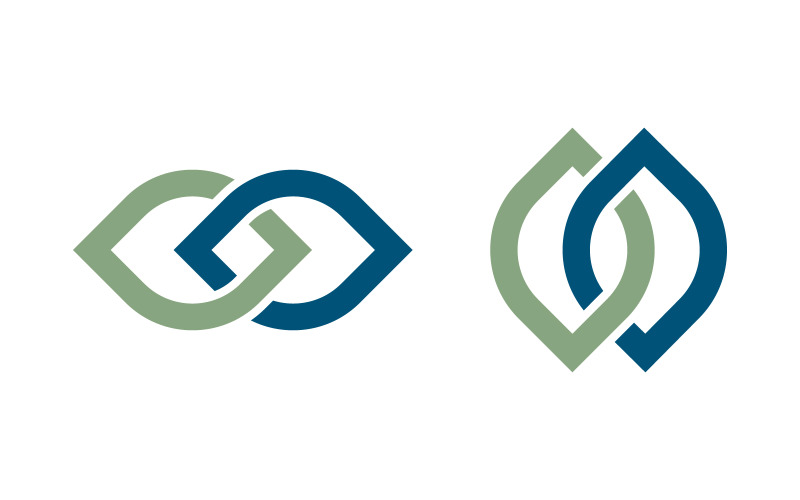 Logo Chain Linked Business ilustracja korporacyjna v.22