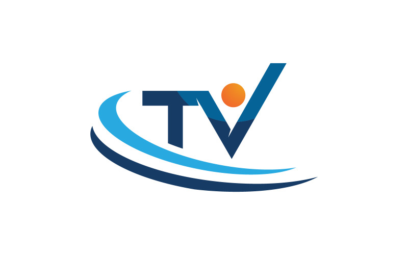 Online tv-kanaallogo-ontwerp, live streaminglogoconcept v.1