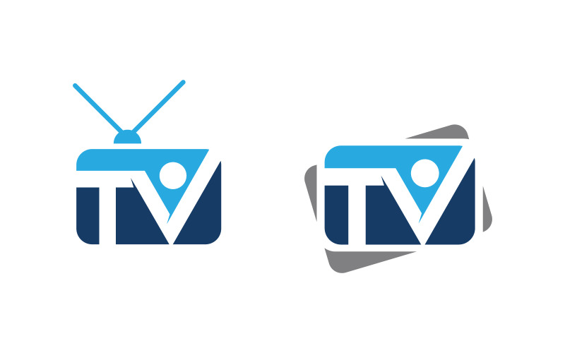 Online tv-kanaallogo-ontwerp, live streaminglogoconcept v.3