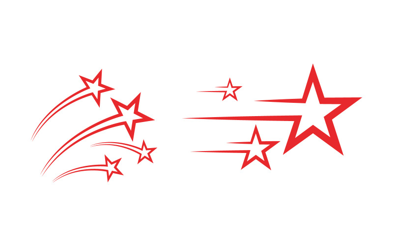 Star Logo snelheid Concept Logo Illustratie ontwerp v.7