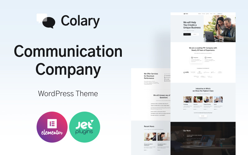Colary - Communication Company WordPress Theme