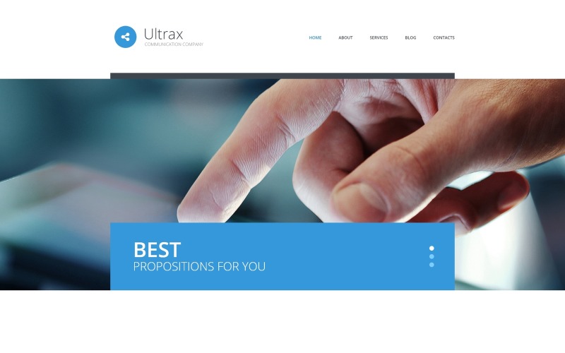 коммуникации wordpress тема