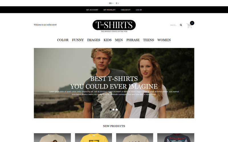 Obchod s triky s motivem Magento