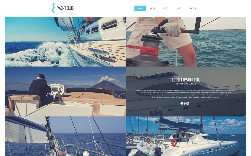 Thème WordPress de vacances en yacht