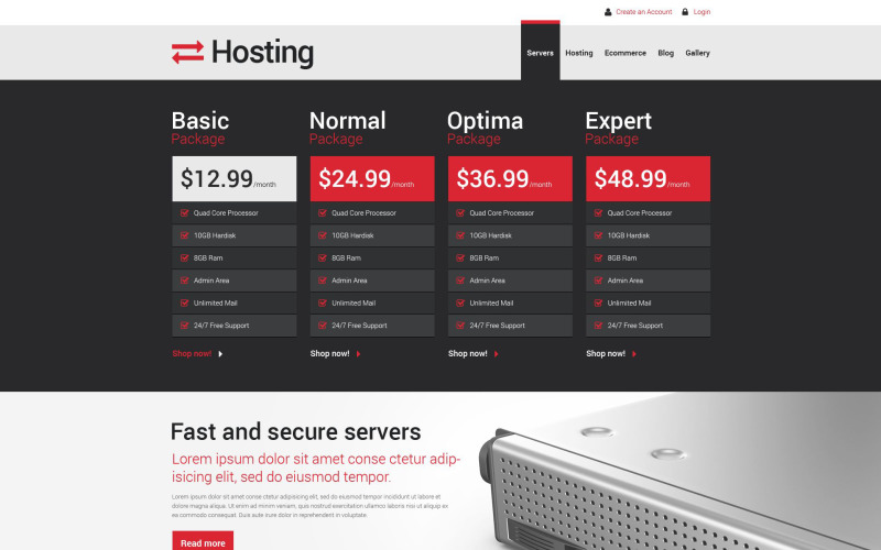 托管响应式Drupal模板