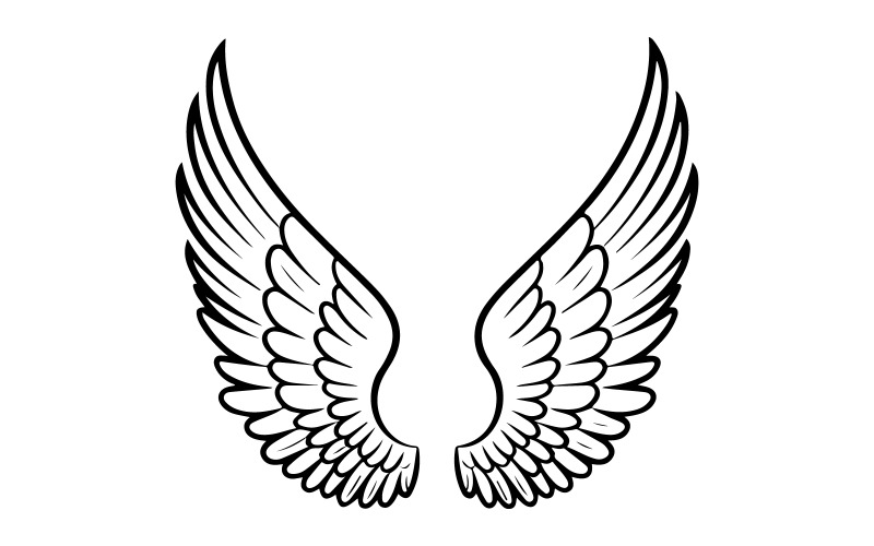 Il logo è un paio di ali d'angelo