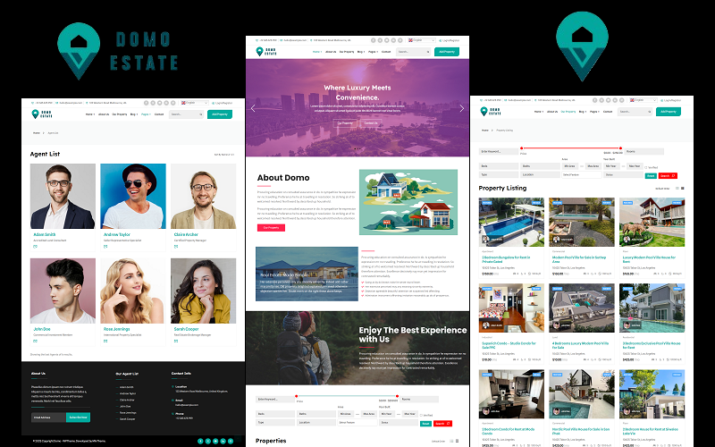 Domo - Real Estate and Mortgage Calculator WordPress-tema
