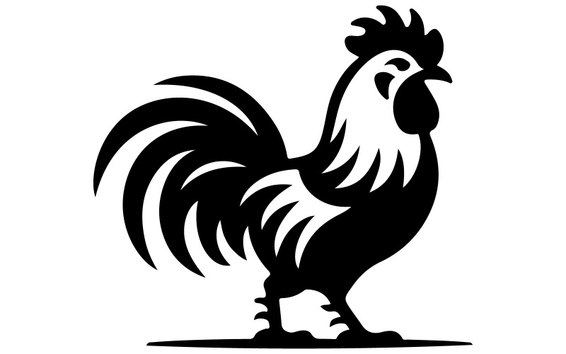 logó egy erős harci kakas számára