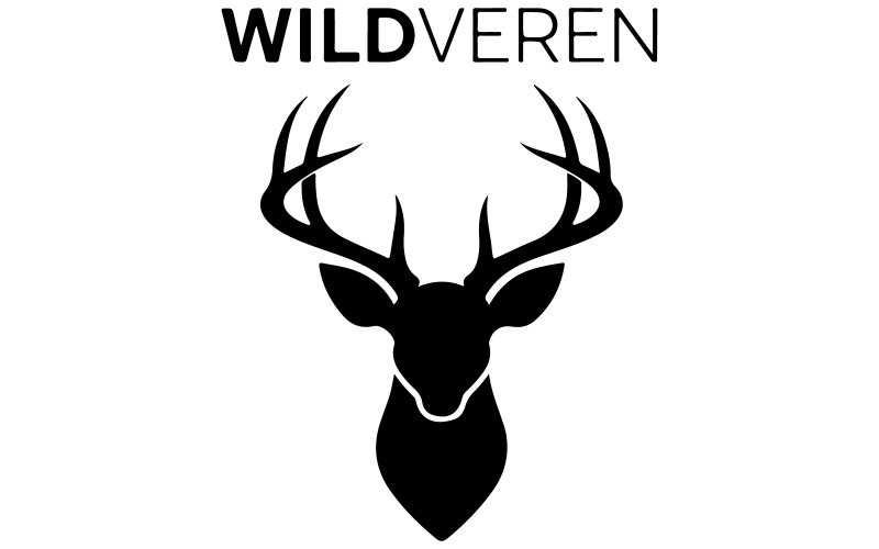 logotipo da cabeça de veado voltado para o lado